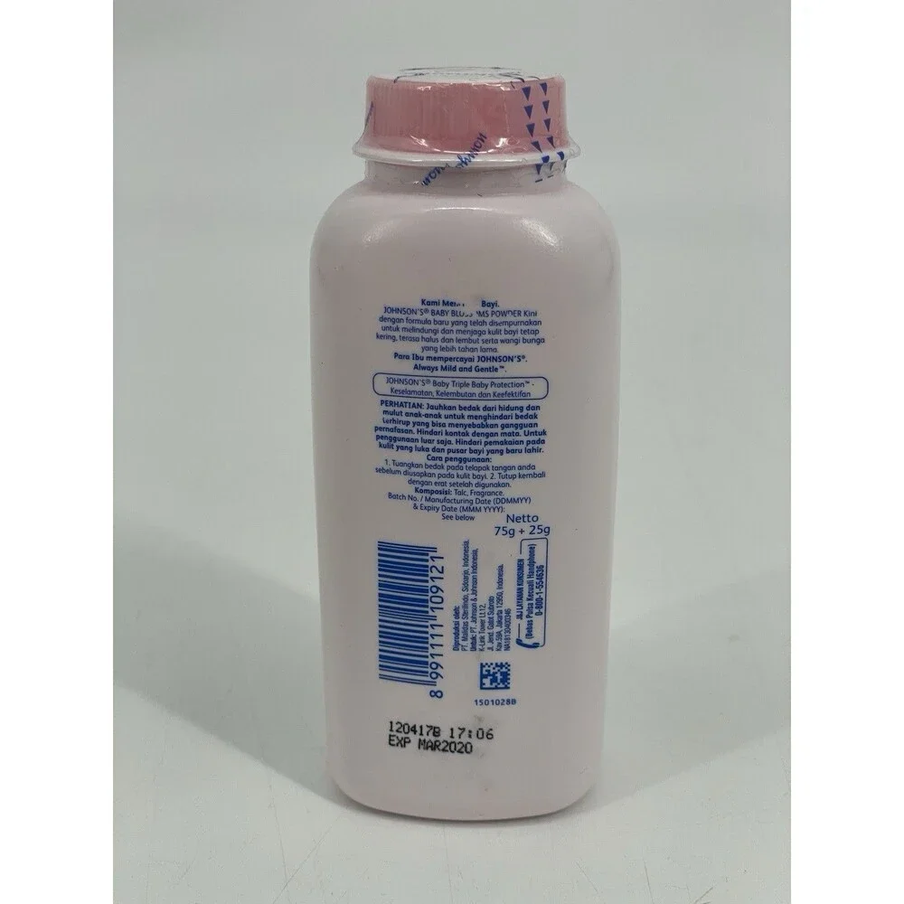 Johnson’s Baby Powder Blossoms 100g Sealed NOS Indonesia Exp Mar 2020